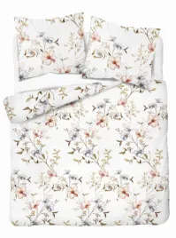 posciel-flanelowa-160x200-biala-w-kwiaty-morelowe-pastel-flowers