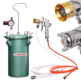 agregat-malarski-zbiornik-4l-teflon-pistolet-lakierniczy-waz-2m-dysza-25mm