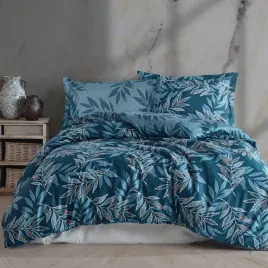 posciel-satynowa-220x200-irene-turkusowa-liscie-luxury-premium