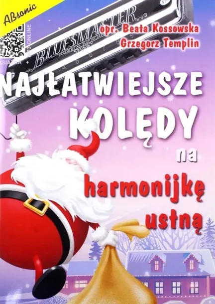 NAJŁATWIEJSZE KOLĘDY NA HARMONIJKĘ USTNĄ KSIĄŻKA