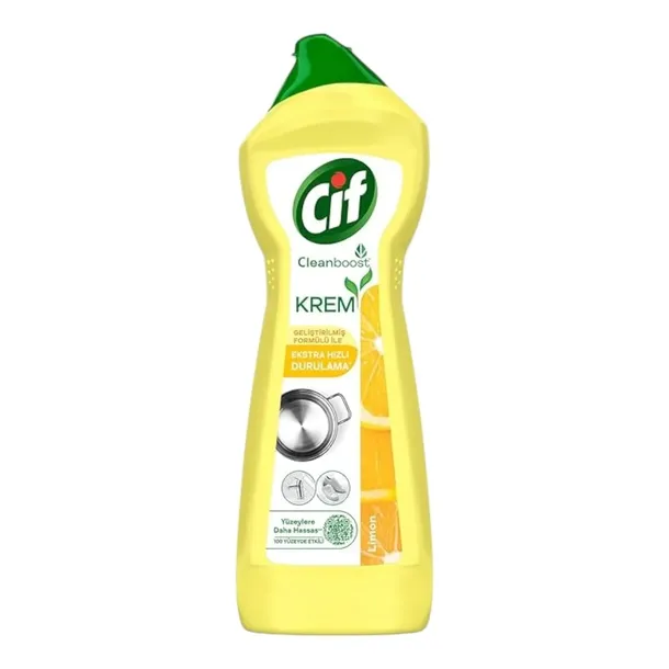 Uniwersalne skuteczne mleczko do czyszczenia CIF Cleanboost cytryna 500 ml