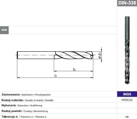 fanar-wiertlo-do-stali-nierdzewnej-inox-135-mm-kobaltowe-hss-co-10-szt