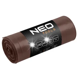 neo-tools-4x-worki-na-odpady-smieci-120l-brazowe-mocne-35-mic-segregacja