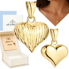 zlota-zawieszka-serce-serduszko-diamentowane-i-gladkie-dwustronne-grawer