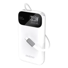 powerbank-dudao-k31-10000-mah-225w-pd-z-wbudowanym-kablem-usb-c-bialy