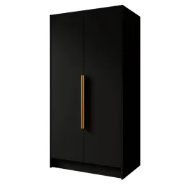 szafa-garderob-czarna-uchylna-dwudrzwiowa-zlote-uchwyty-porta-102x200x51