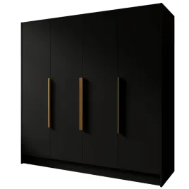 szafa-garderoba-czarny-uchylna-czterodrzwiowa-polki-drazek-porta-200x200x51