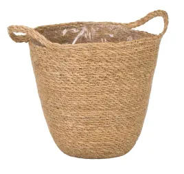 okragly-koszyk-z-trawy-morskiej-z-folia-i-uchwytami-25-35x25x23-27-cm