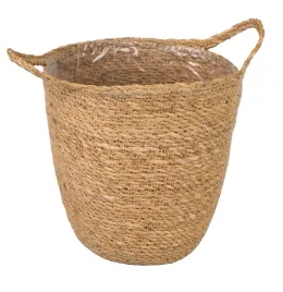 okragly-koszyk-z-trawy-morskiej-z-folia-i-uchwytami-22-31x22x22-25-cm