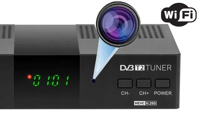 MINI KAMERA WIFI UKRYTA SZPIEGOWSKA TUNER DVB-T + KARTA 32GB APLIKACJA