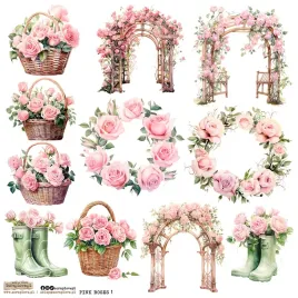 naklejki-papierowe-24x24-scraplove-pink-roses-pergola-roze-w-koszu-kalosze