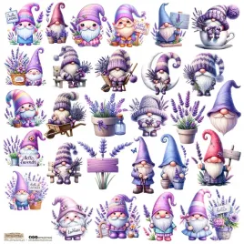 naklejki-papierowe-24x24-scraplove-gnomes-lavender-krasnale-lawenda