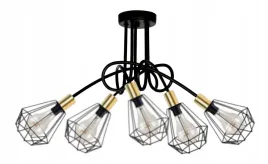 lampa-sufitowazyrandol-diament-zloty-markos-ii110