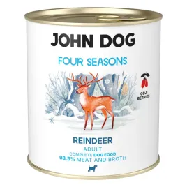john-dog-adult-four-seasons-800g-monobialkowa-mokra-karma-z-reniferem-dla-p