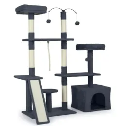 drapak-dla-kota-costway-pluszowy-135-cm-5-poziomow-szary