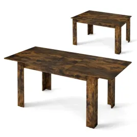 stol-kuchenny-costway-prostokatny-odcienie-brazu-70-x-158-x-76-cm