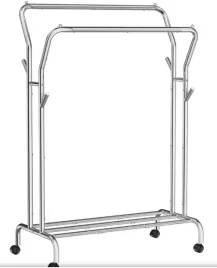 sztanga-na-ubrania-mobilny-wieszak-na-kolkach-obciazenie-do-100-kg-biale