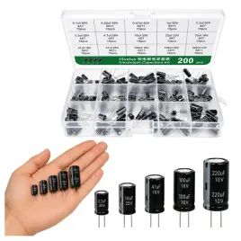 zestaw-kondensatorow-elektrolitycznych-200szt-15-rodzajow-wartosci