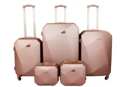 zestaw-eleganckich-walizek-podroznych-5w1-lekkie-mocne-2-kuferki-3-walizki