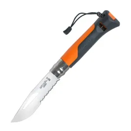 noz-opinel-n8-outdoor-inox-pomaranczowy