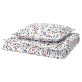 posciel-na-koldre-150x200-i-poszewka-50x60-bialy-kwiatowy-ikea-brudkrusbar
