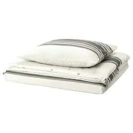 posciel-bawelna-150x200-50x60-nowoczesna-bialo-ciemnoszara-ikea-jattefraken
