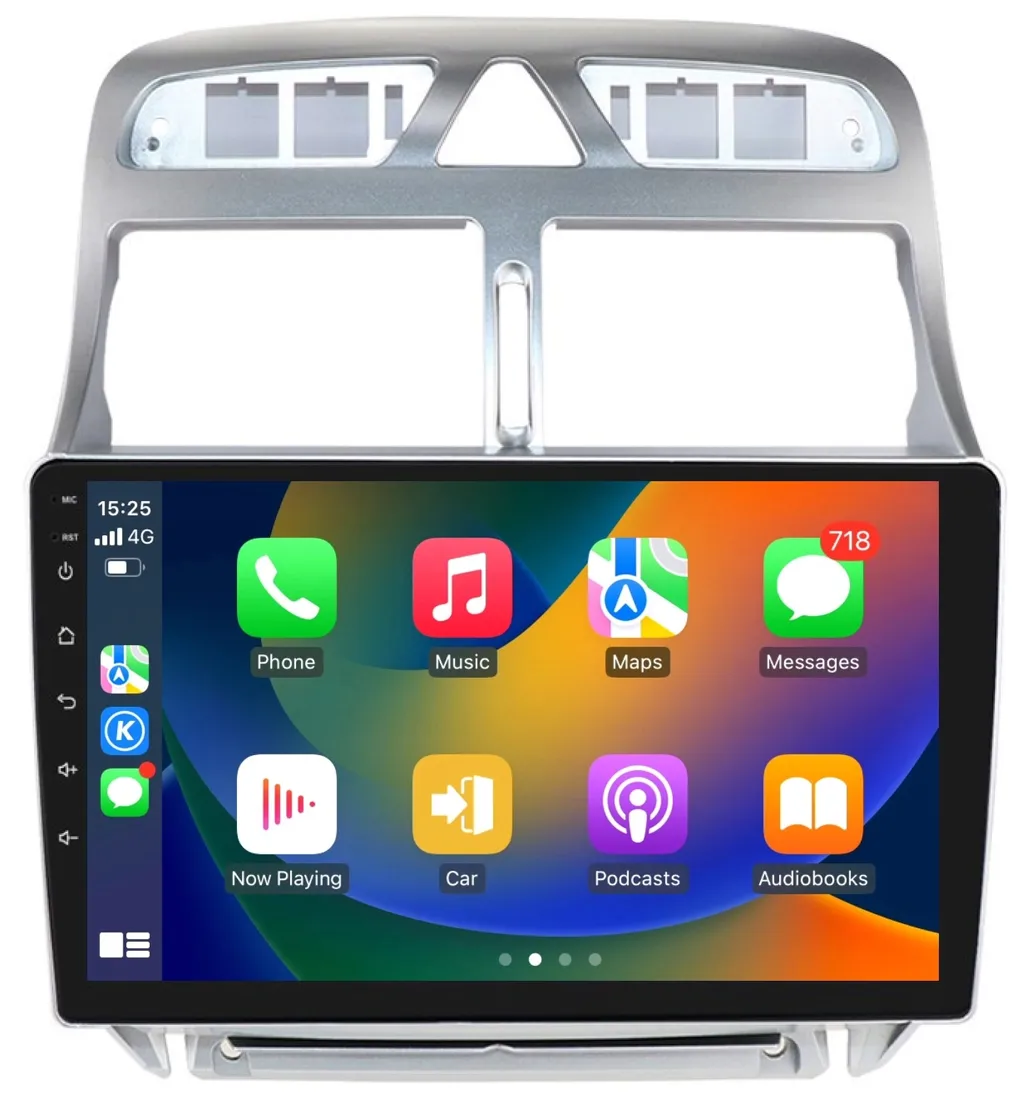 radio-2din-nawigacja-linux-peugeot-307-apple-carplay-android-auto-stan-nowy