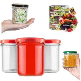 16x-sloik-sloiki-350ml-z-zakretka-fi82-na-miod-dzem-przetwory-szklane-035l
