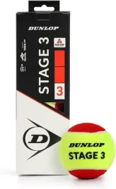 pilka-tenisowa-dunlop-stage-3-czerwona-dla-dzieci-poczatkujacych-3-szt