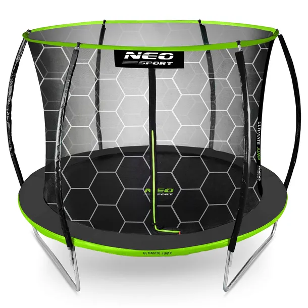 TRAMPOLINA OGRODOWA DLA DZIECI z SIATKĄ WEWNĘTRZNĄ 252cm 8ft NEOSPORT