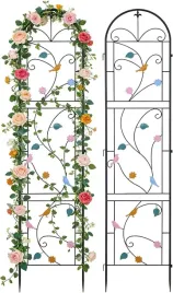 pergola-metalowa-do-roslin-pnacych-220-cm-kratka-czarna