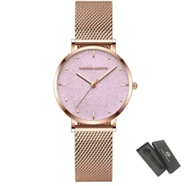 zegarek-damski-rose-gold-na-bransolecie-mesh-hannah-martin-elegancki-piekny