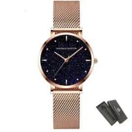 zegarek-damski-rose-gold-na-bransolecie-mesh-hannah-martin-elegancki-piekny