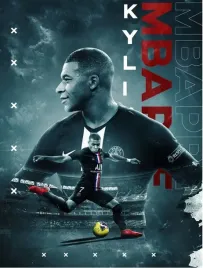 plakat-kylian-mbappe-psg-paris-saint-germain-90x60