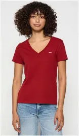 t-shirt-damski-levis-czerwony-z-malym-logo-s