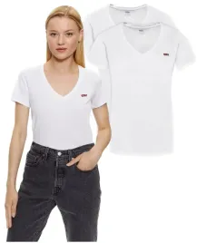 t-shirt-damski-levis-zestaw-2-sztuk-z-malym-logo-v-neck-s