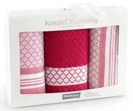 komplet-kuchenny-maroko-burgund-zwoltex-zestaw-sciereczek-kuchennych