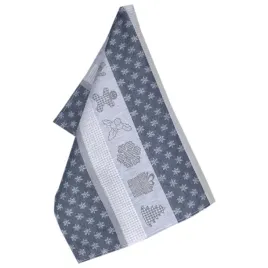 zwoltex-sciereczka-kuchenna-katarzynki-50x70-granatowo-srebrna