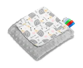 kocyk-dzieciecy-minky-75-x-100-jezyki-szary-dla-dziecka