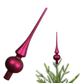 czubek-choinkowy-szklany-fuksja-szpic-na-choinke-matowy-26-cm