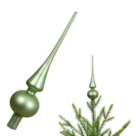 czubek-choinkowy-szklany-matcha-zielony-szpic-na-choinke-matowy-26-cm