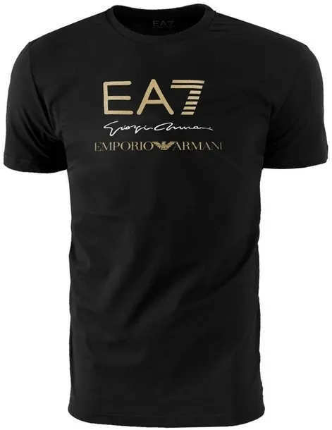 EMPORIO ARMANI T-SHIRT CZARNY TRILOGO MĘSKA KOSZULKA NA PREZENT / XXL