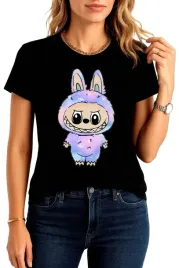 koszulka-damska-t-shirt-damski-hit-tik-tok-labubu-kobieta-roz-s-przod-w735