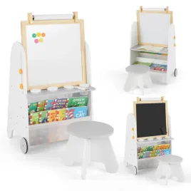 dziecieca-tablica-edukacyjna-z-taboretem-4-w-1-tablica-kredowa