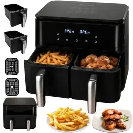 frytkownica-beztluszczowa-air-fryer-15l-2400w-podwojna-dwukomorowa-6-trybow