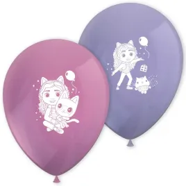 balony-lateksowe-koci-domek-gabi-28-cm-8-szt