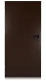 drzwi-stalowe-techniczne-drzwi-80-brazowe-ral-8017-lewe