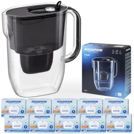dzbanek-filtrujacy-wode-aquaphor-fresh-32l-czarny-z-10-wkladami-maxfor