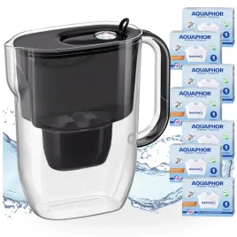 dzbanek-filtrujacy-wode-aquaphor-fresh-32l-czarny-z-7-wkladami-maxfor
