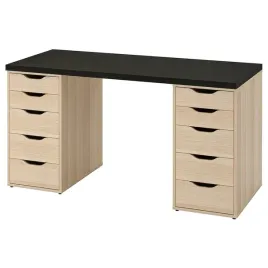 ikea-lagkapten-alex-biurko-140x60cm-czarnybraz-imit-dab-bejcowany-na-bialo